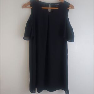 As U Whish cold shoulder black dress size S